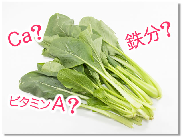 小松菜に多い栄養素は？